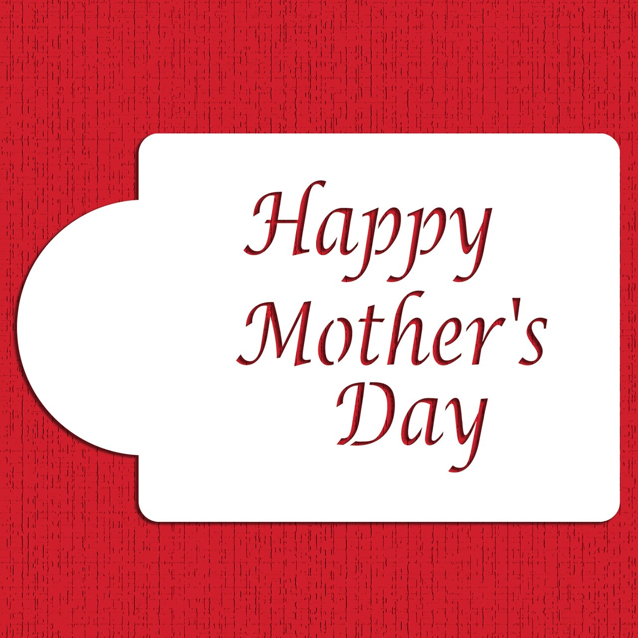 Happy Mother's Day Cake Stencil | C053 by Designer Stencils | Stencils for Royal Icing, Airbrush, Dusting Powder |